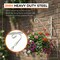 Scroll-Design Metal Wall Bracket for Hanging Accessories and Flowerpots for Indoor & Outdoor Use
